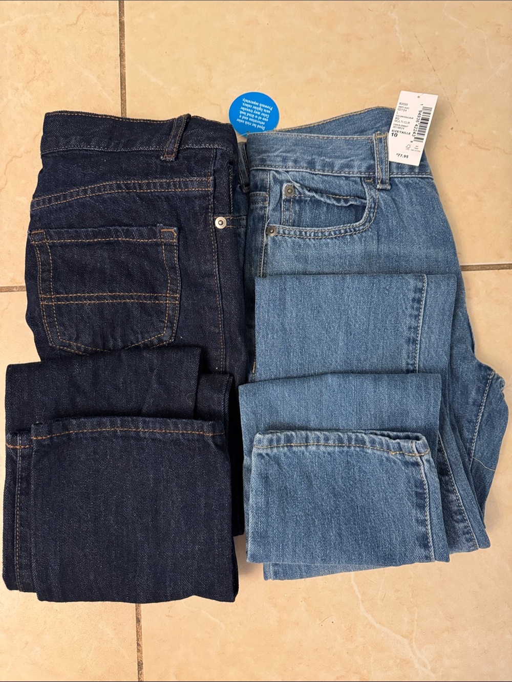The Children's Place Dark Blue & Light Blue Kids Jeans Duo